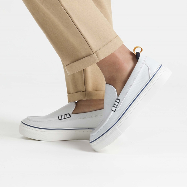 Kids' Slip-On Loafers - WHITE - 7